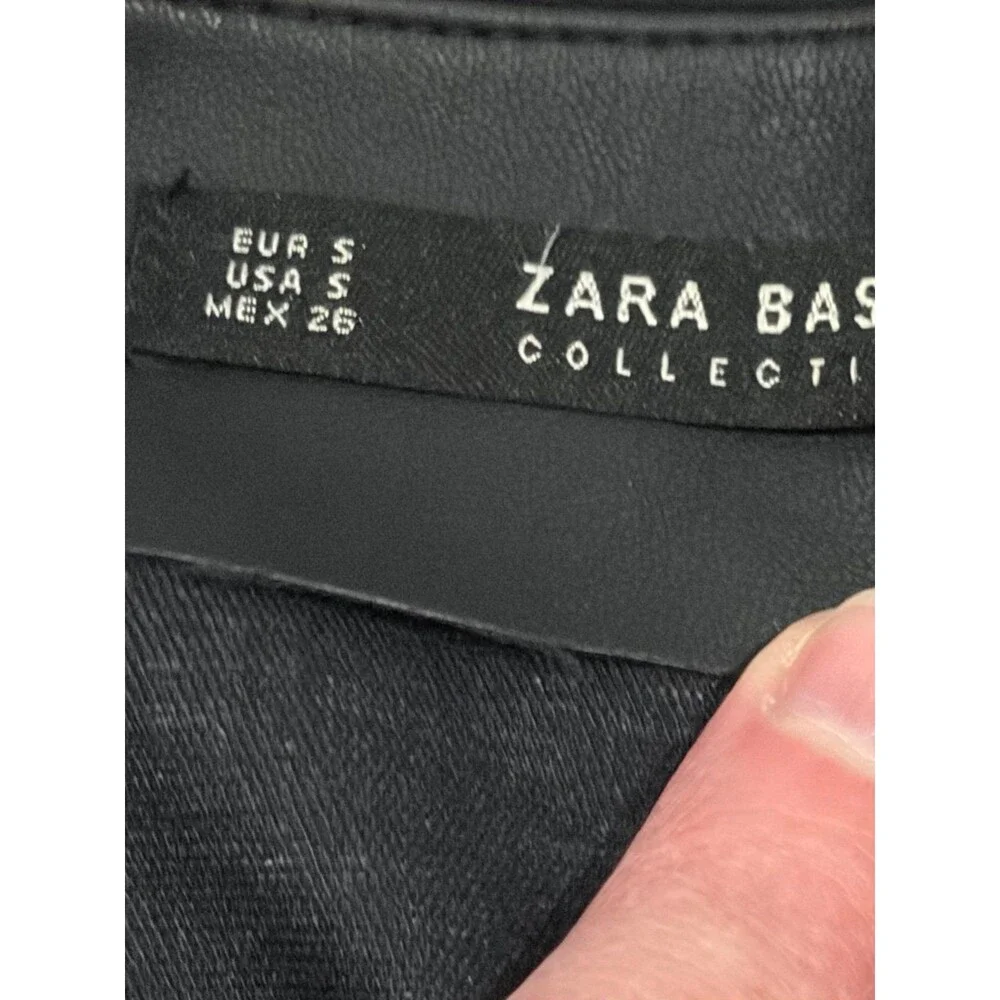 Zara Leather-Look Skirt - S